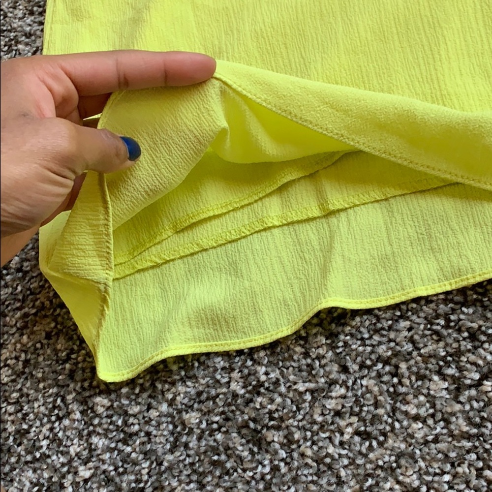 Bright Yellow Racer Back Tank - Picture 3 of 3